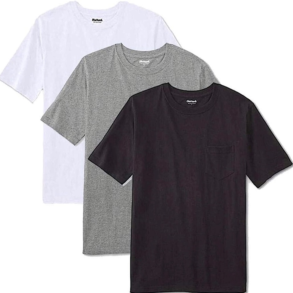 Diehard Mens Pocket T-Shirts 3 pack